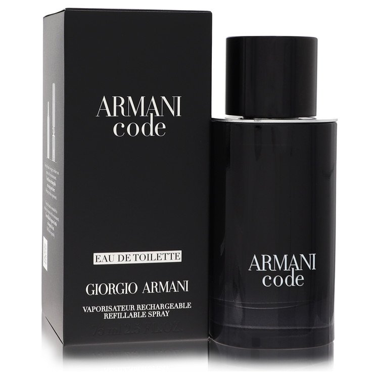 Armani Code         Eau De Toilette Spray Refillable         Men       75 ml-0