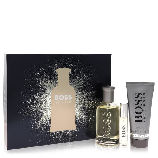 Boss No. 6         Gift Set - 3.3 oz Eau De Toilette Spray + 0.3 oz Mini EDT Spray  + 3.4 oz Shower Gel         Men-0