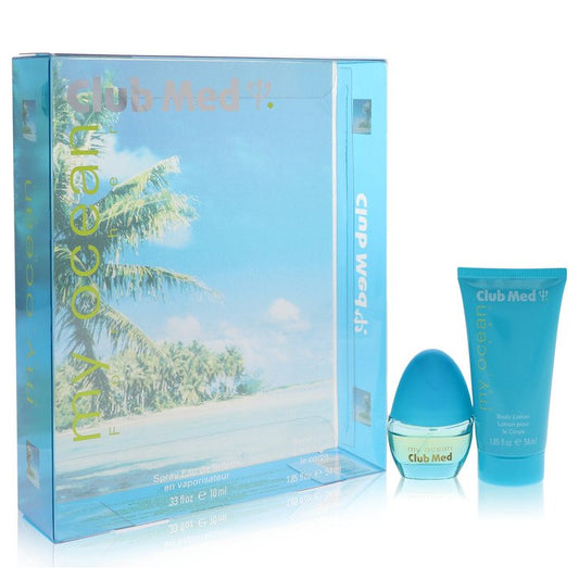 Club Med My Ocean         Gift Set - .33 oz Mini EDT Spray + 1.85 oz Body Lotion         Women-0