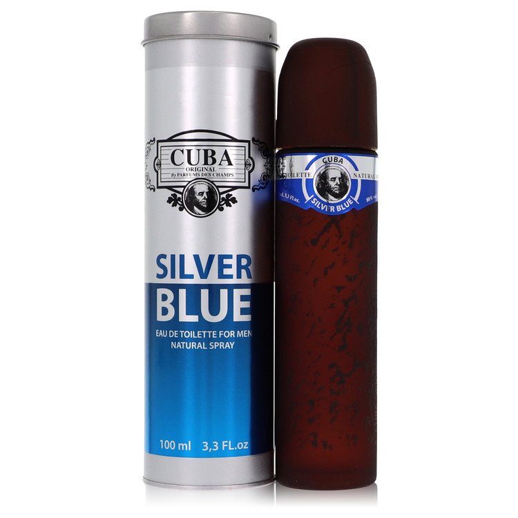 Cuba Silver Blue         Eau De Toilette Spray         Men       100 ml-0