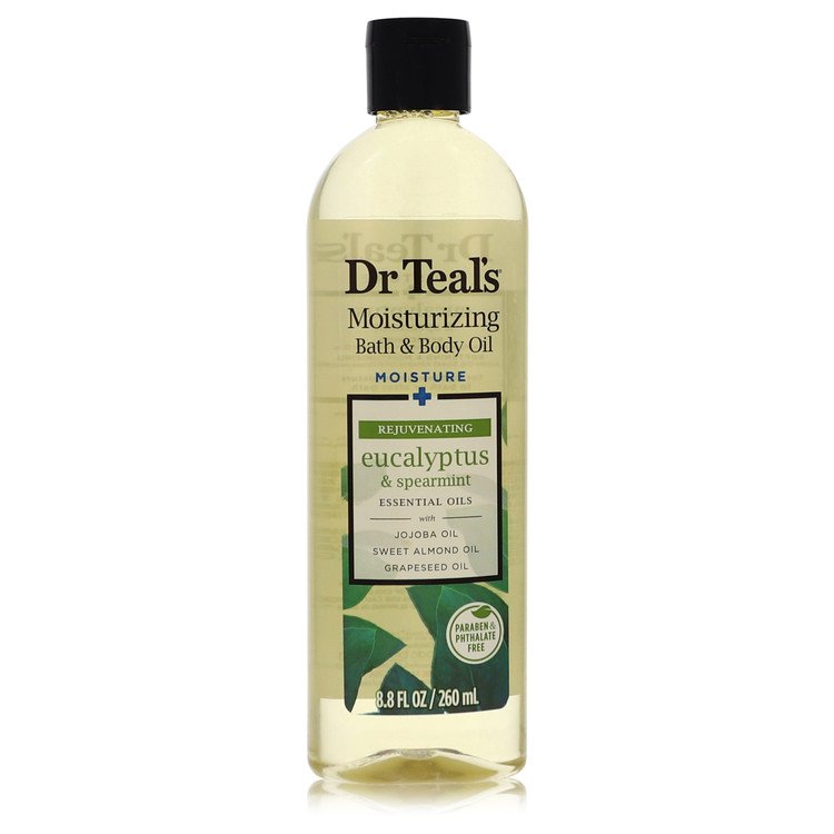 Dr Teal's Bath Additive Eucalyptus Oil         Pure Epson Salt Body Oil Relax & Relief with Eucalyptus & Spearmint         Women       260 ml-0