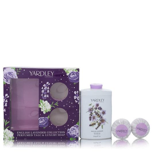 English Lavender         Gift Set - 7 oz Perfumed Talc + 2-3.5 oz Soap         Women-0