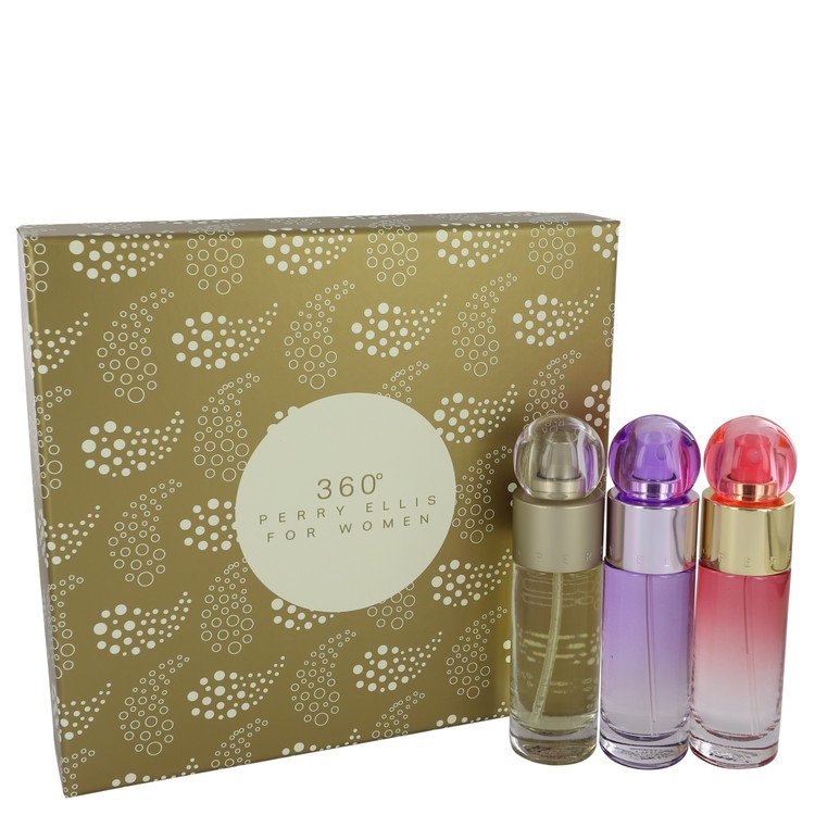 Perry Ellis 360         Gift Set - 1 oz Perry Ellis 360 EDT Spray + 1 oz Perry Ellis 360 Coral EDP Spray + 1 oz Perry Ellis 360 Purple EDP Spray         Women-0