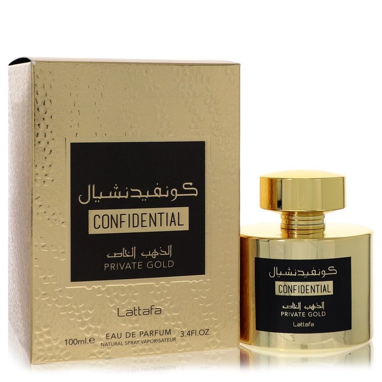 Lattafa Confidential Private Gold         Eau De Parfum Spray (Unisex)         Men       100 ml-0