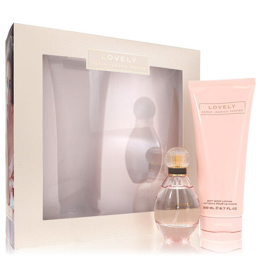 Lovely         Gift Set - 1.7 oz Eau De Parfum Spray + 6.7 oz Body Lotion         Women-0