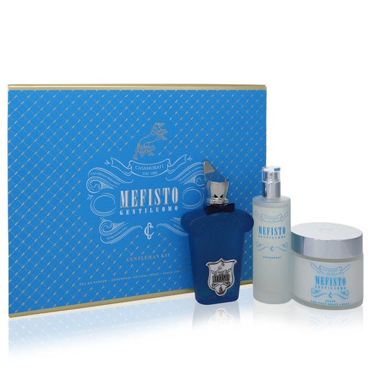 Mefisto Gentiluomo         Gift Set - 3.4 oz Eau De Parfum Spray + 3.4 oz Deodorant Spray + 6.7 oz Shave and Post Shave Cream         Men-0