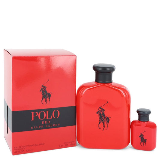 Polo Red         Gift Set - 4.2 oz Eau De Toilette Spray + 0.5 oz Mini EDT         Men-0