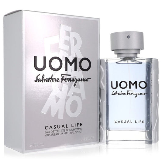 Salvatore Ferragamo Uomo Casual Life         Eau De Toilette Spray         Men       100 ml-0