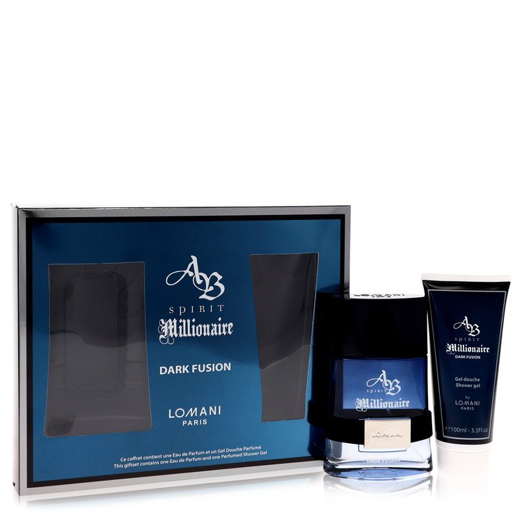 Spirit Millionaire Dark Fusion         Gift Set - 3.3 oz Eau De Parfum Spray + 3.3 oz Shower Gel         Men-0