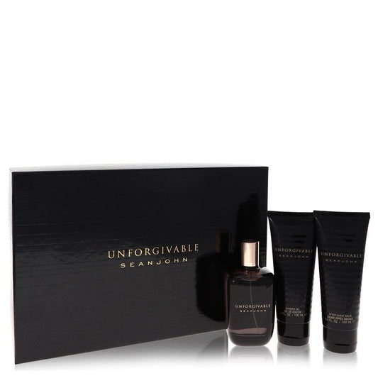 Unforgivable         Gift Set - 4.2 oz Eau De Toilette Spray + 3.4 oz Shower Gel + 3.4 oz After Shave Balm         Men-0