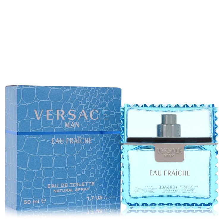 Versace Man         Eau Fraiche Eau De Toilette Spray (Blue)         Men       50 ml-0