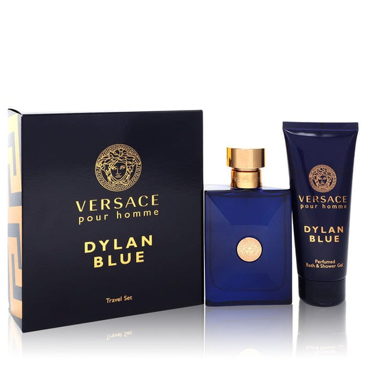Versace Pour Homme Dylan Blue         Gift Set - 3.4 oz Eau de Toilette Spray + 3.4 oz Shower Gel         Men-0