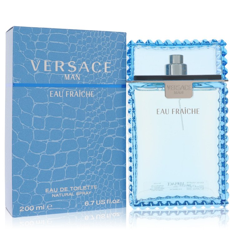 Versace Man         Eau Fraiche Eau De Toilette Spray (Blue)         Men       200 ml-0