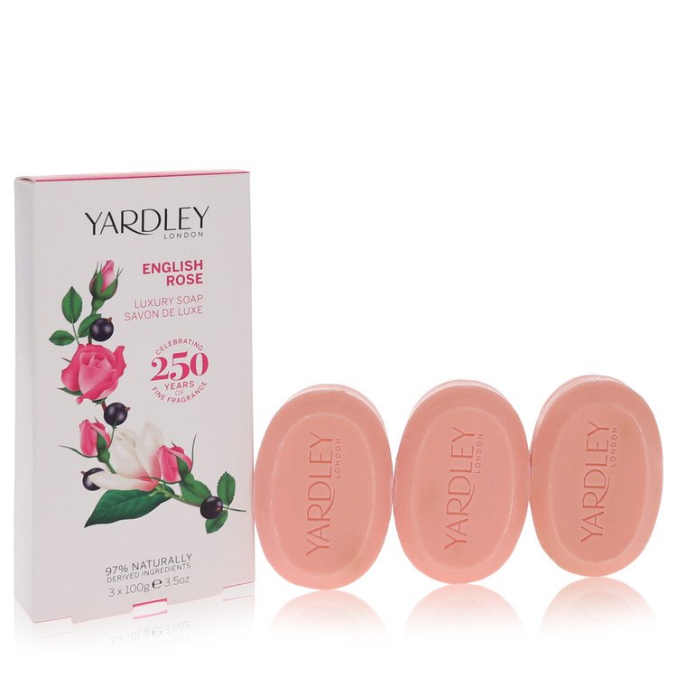 English Rose Yardley         3 x 3.5 oz  Luxury Soap         Women       104 ml-0