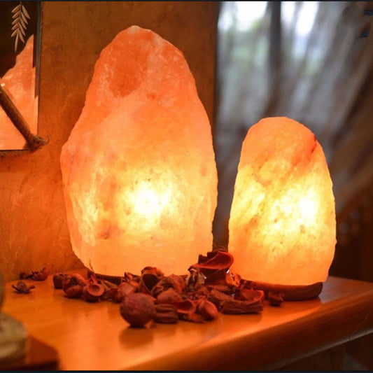 Lampe OMEGA : En cristal de sel naturel d'Himalaya