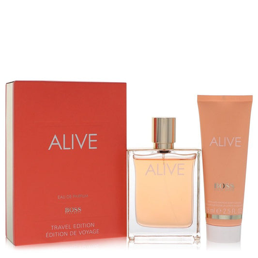 Boss Alive         Gift Set - 2.7 oz Eau De Parfum Spray + 2.5 oz Hand and Body Lotion         Women-0