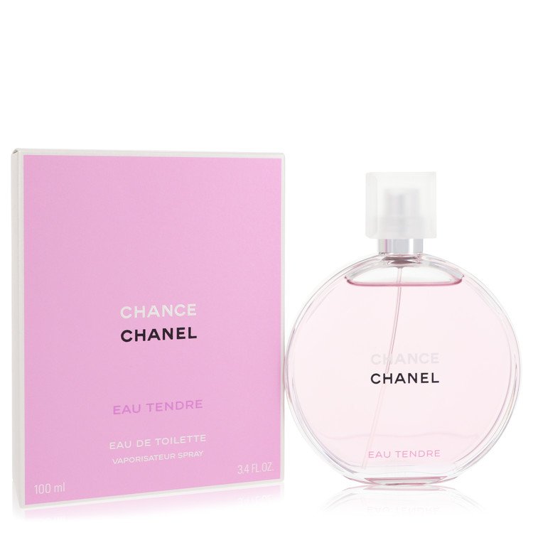 Chanel Chance Eau Tendre for Women Eau De Toilette Spray, 3.4
