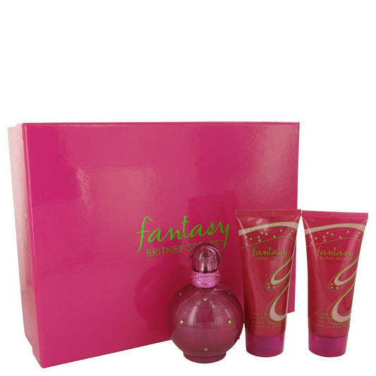 Fantasy         Gift Set - 3.3 oz Eau De Parfum Spray + 3.3 oz Body Souffle + 3.3 oz Shower Gel         Women-0