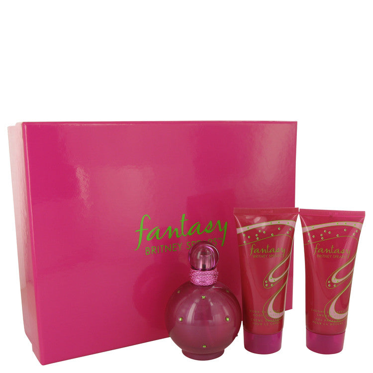 Fantasy         Gift Set - 3.3 oz Eau De Parfum Spray + 3.3 oz Body Lotion + 3.3 oz Shower Gel         Women-0